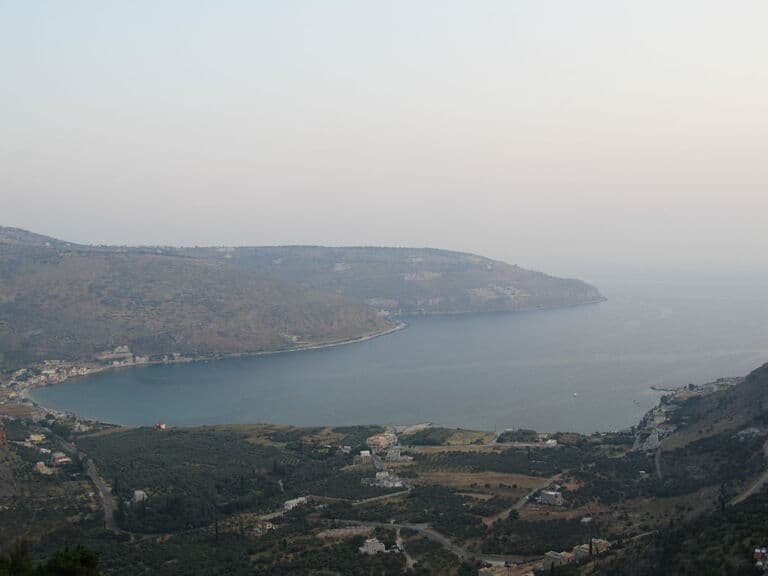 The Mani coastline in late afternoon